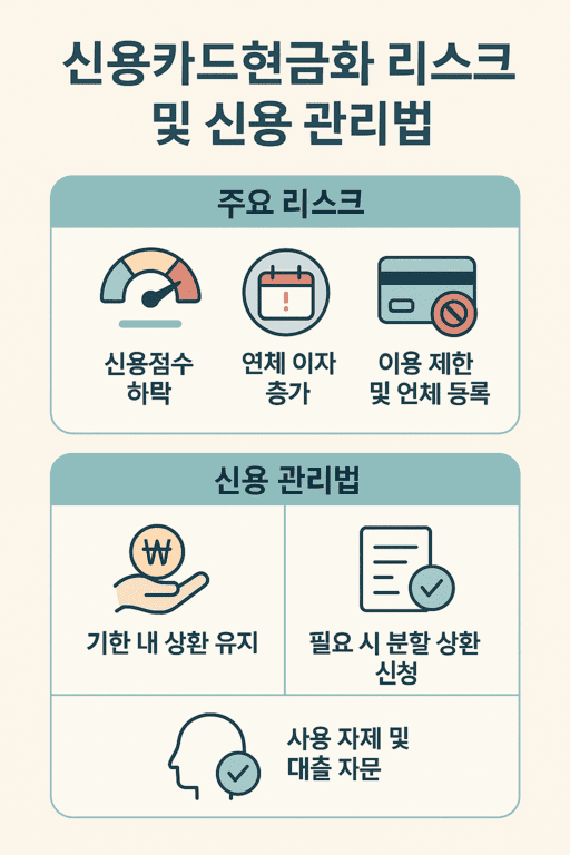 신용카드 현금화 리스크